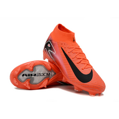 Chuteira Campo FG Nike Air Zoom Mercurial Superfly 10 Elite Vermelha e Preta Infantil
