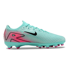 Chuteira Campo Sintético AG Nike Air Zoom Mercurial Vapor 16 Elite Infantil Azul e Rosa