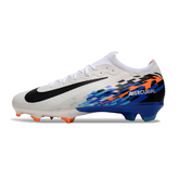 Chuteira Campo FG Nike Air Zoom Mercurial Vapor 16 Elite Branca, Azul e Laranja