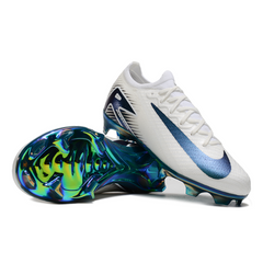 Chuteira Campo FG Nike Air Zoom Mercurial Vapor 16 Elite Branca e Verde Infantil