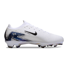 Chuteira Campo FG Nike Air Zoom Mercurial Vapor 16 Elite Branca e Preta