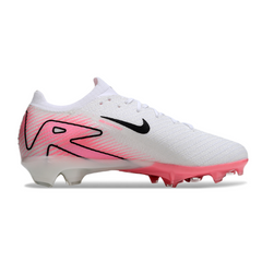 Chuteira Campo FG Nike Air Zoom Mercurial Vapor 16 Elite Branca e Rosa