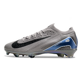 Chuteira Campo FG Nike Air Zoom Mercurial Vapor 16 Elite Cinza e Preta Infantil