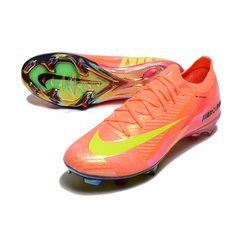 Chuteira Campo FG Nike Air Zoom Mercurial Vapor 16 Elite Rosa e Amarela Infantil