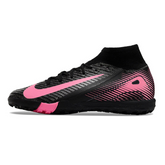 Chuteira Society TF Nike Zoom Mercurial Superfly 10 Elite Preta e Rosa Infantil