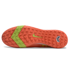 Chuteira Society TF Nike Zoom Mercurial Superfly 10 Elite Vermelha e Amarela Infantil