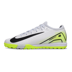 Chuteira Society TF Nike Zoom Mercurial Vapor 16 Elite Infantil Branca e Verde