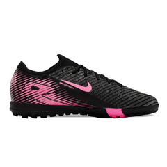Chuteira Society TF Nike Zoom Mercurial Vapor 16 Elite Preta e Rosa Infantil