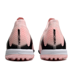 Chuteira Society TF Nike Zoom Mercurial Vapor 16 Elite Infantil Rosa e Preta