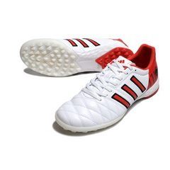 Chuteira Society TF Adidas Adipure 11Pro Branca e Vermelha