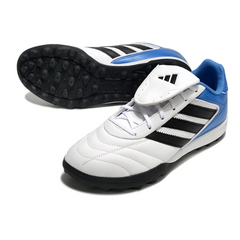 Chuteira Society TF Adidas Copa Gloro II Branca, Preta e Azul