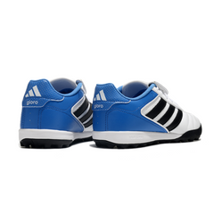 Chuteira Society TF Adidas Copa Gloro II Branca, Preta e Azul