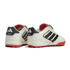Chuteira Society TF Adidas Copa Gloro II Branca, Preta e Vermelha