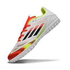 Chuteira Society TF Adidas F50 Club Pack Pure Victory
