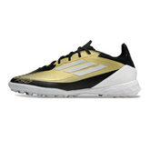 Chuteira Society TF Adidas F50 Elite Pack Messi Triunfo Dourado