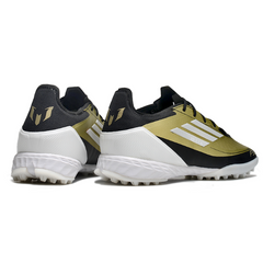 Chuteira Society TF Adidas F50 Elite Pack Messi Triunfo Dourado