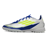 Chuteira Society TF Adidas F50 Elite Prateada e Azul