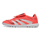 Chuteira Society TF Adidas Predator 25 Elite Com Língua Pack Pure Victory