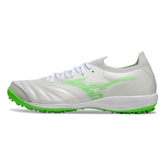 Chuteira Society TF Mizuno Neo Sala Branca e Verde