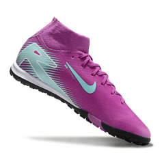 Chuteira Society TF Nike Zoom Mercurial Superfly 10 Elite Roxa e Azul
