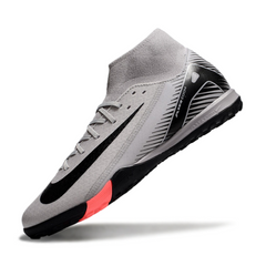 Chuteira Society TF Nike Zoom Mercurial Superfly 10 Elite Cinza e Preta