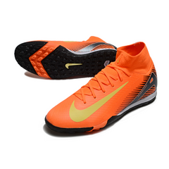 Chuteira Society TF Nike Zoom Mercurial Superfly 10 Elite Laranja