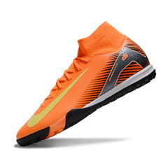 Chuteira Society TF Nike Zoom Mercurial Superfly 10 Elite Laranja