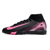 Chuteira Society TF Nike Zoom Mercurial Superfly 10 Elite Preta e Rosa