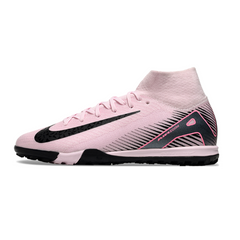 Chuteira Society TF Nike Zoom Mercurial Superfly 10 Elite Rosa e Preta