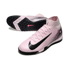 Chuteira Society TF Nike Zoom Mercurial Superfly 10 Elite Rosa e Preta