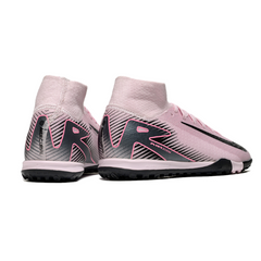 Chuteira Society TF Nike Zoom Mercurial Superfly 10 Elite Rosa e Preta