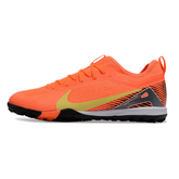 Chuteira Society TF Nike Zoom Mercurial Vapor 16 Pro Laranja e Amarela