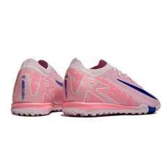 Chuteira Society TF Nike Zoom Mercurial Vapor 16 Elite Rosa e Azul