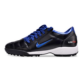 Chuteira Society TF Nike Total 90 III Preta e Azul