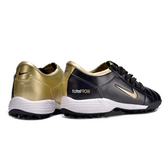 Chuteira Society TF Nike Total 90 III Preta e Dourada