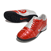 Chuteira Society TF Nike Total 90 III Vermelha e Branca