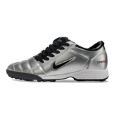 Chuteira Society TF Nike Total 90 III Prateada e Preta