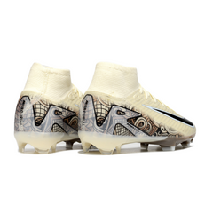 Chuteira Campo FG Nike Air Zoom Mercurial Superfly 10 Elite Bege Infantil