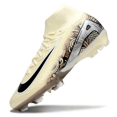 Chuteira Campo FG Nike Air Zoom Mercurial Superfly 10 Elite Bege Infantil