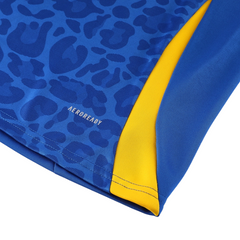 Conjunto de Frio Adidas Azul, Amarelo e Preto com Blusa de 1/4 de Zíper e Calça