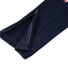 Conjunto de Frio Adidas Azul-Escuro, Branco e Vermelho com Jaqueta e Calça