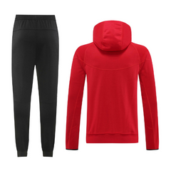 Conjunto de Frio Nike Vermelho e Preto com Casaco e Calça