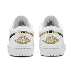 Air Jordan 1 Low White Metallic Gold