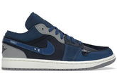 Tênis Casual Jordan 1 Low SE Craft Obsidian French Blue