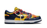 Tênis Casual Nike Dunk Low Off-White University Gold Midnight Navy