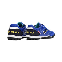 Chuteira Society TF Joma Top Flex Azul e Preta