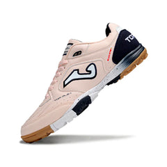 Chuteira Society TF Joma Top Flex Rosa-Clara e Azul