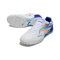 Chuteira Society TF Joma Top Flex Branca e Azul