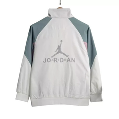 Jaqueta Corta-Vento Jordan Verde e Branca