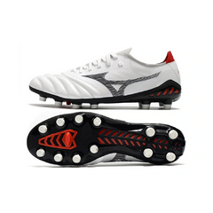 Chuteira Campo FG Mizuno Morelia Neo III Elite Branca e Preta